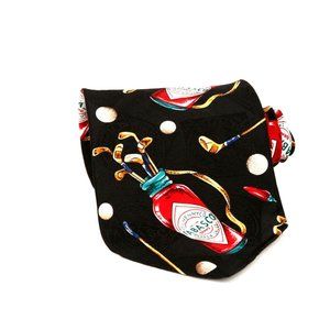 Tabasco Black Silk Pepper Hot Sauce Golf Clubs Balls Mens Neck Tie Ties USA